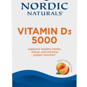 Nordic Naturals Vitamin D3 5000, Orange - 120 Mini Soft Gels - 5000 IU Vitamin D3 - Supports Healthy Bones, Mood & Immune System Function - Non-GMO - 120 Servings