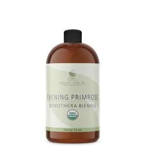 Organic Evening Primrose Oil | USDA Certified Organic, Pure & Unrefined, Cold Pressed, Non-GMO, Bulk Carrier Oil - 16 oz - for Skin, Hair, Nails, Body, Face, Rejuvenate, Moisturize