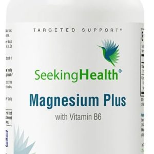 Seeking Health Magnesium Plus, Physician Formulated Vitamin B6 Plus Magnesium Supplement, Supports Better Sleep, Mood Support, Vegetarian Capsules (100 Capsules)