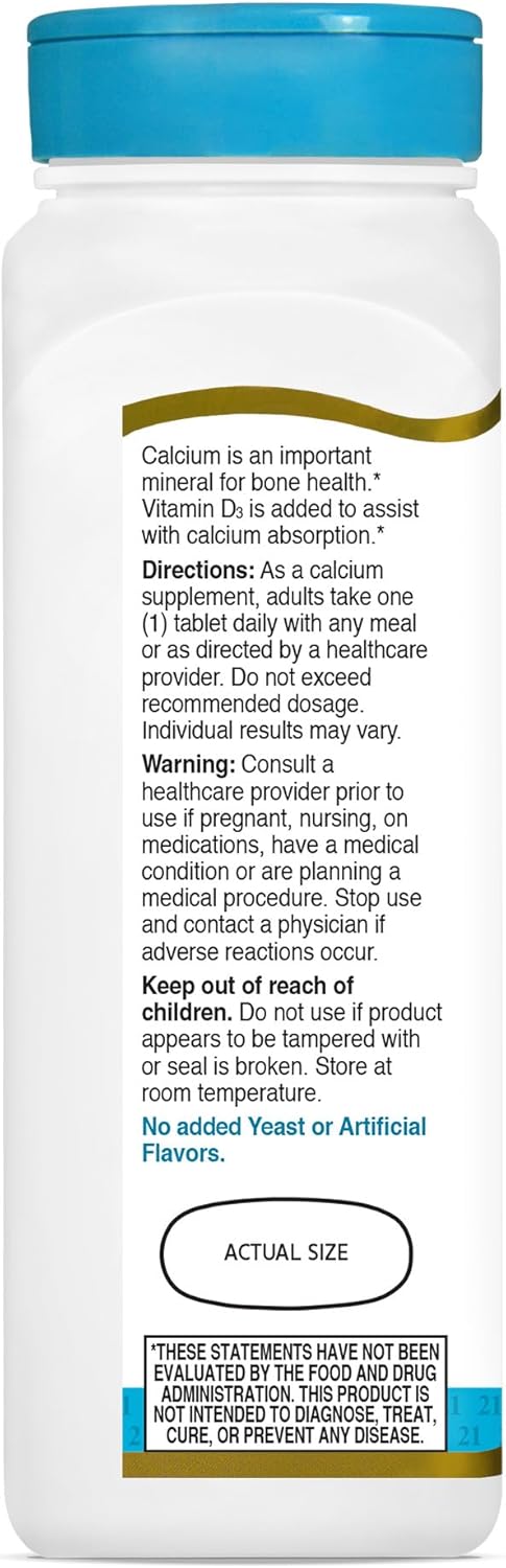 21st Century Calcium Plus D Tablets, 1000 mg, 90 Count - Image 7