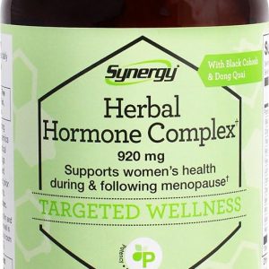 Herbal Hormone Complex to Support Women’s Health During and Following Menopause* With Black Cohosh, Dong Quai Passion Flower, Red Raspberry, Fenugreek, Licorice, Chamomile, Cramp Bark, Saw Palmetto, W