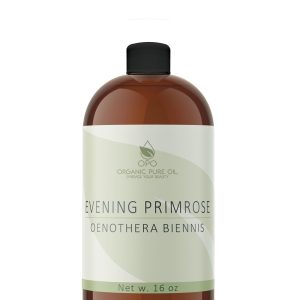 Evening Primrose Oil - 16 oz - Pure, Natural, Non-GMO, Cold Pressed, High GLA, Vegan Carrier Oil for Face, Hair, Skin, Body, Scalp, Arms, Legs - by Organic Pure Oil