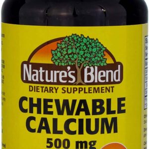 Nature's Blend Calcium Chewable Bavarian Cream 500 mg 100 Tabs
