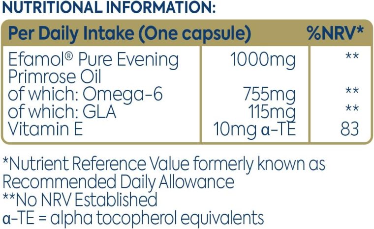 Evening Primrose Oil 1000mg 30 caps - Image 8