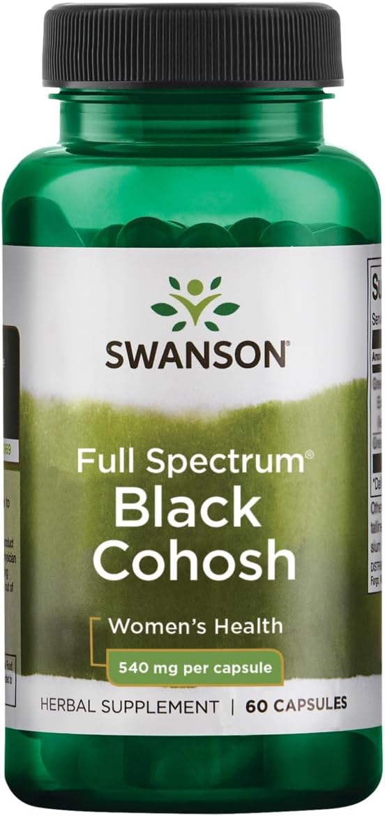 Swanson Black Cohosh 540 Milligrams 60 Capsules
