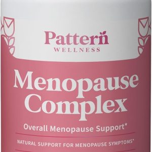 Pattern Wellness Menopause Complex Supplement - Natural Menopause Support for Hot Flashes, Mood Swings, Hormone Balance - Formulated with Bioperine® - 3rd Party Lab Tested - 30 Vegan Capsules