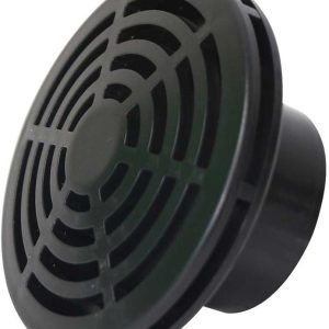 Lifegard Aquatics Low Profile Strainer for Fish Aquariums – High-Impact Resistant Black PVC – Space Saver Strainer to Extend Past The Bulkhead – Reduces Risk of Pump Damage – 1 Inch