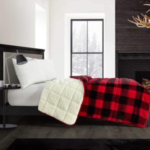 Super Soft Red Buffalo Plaid Weighted Blanket - 15 lbs, 48" x 72", Cozy Comfort for Restful Sleep