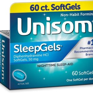 Unisom SleepGels, Diphenhydramine HCl 50 mg, 60 Count