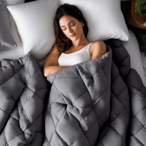 Sacred Thread Cooling Weighted Blankets for Adults and Kids, Heavy Blanket for Insomnia and Chronic Pain, Breathable and Soft Weighted Comforter (60in x 80in)