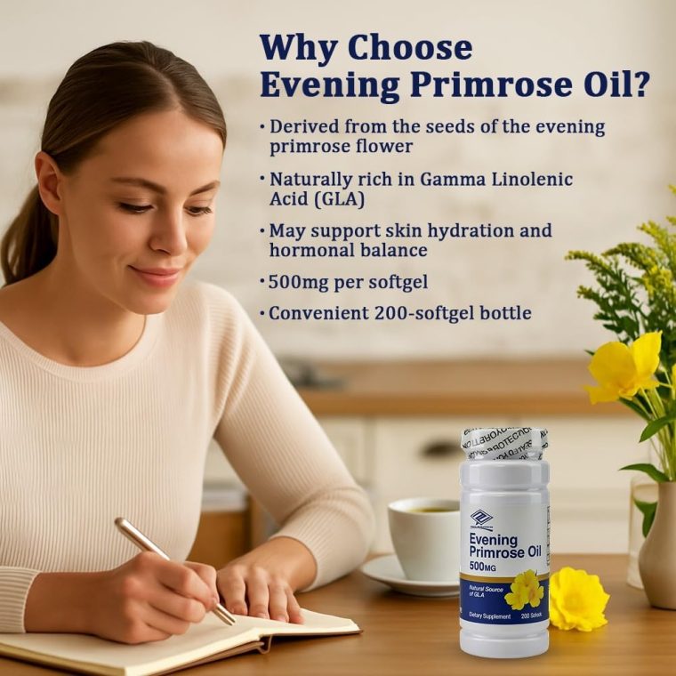 Nuhealth Evening Primrose Oil Capsules – 200 softgel - Image 3