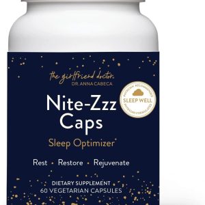 VIDAPURA Nite-Zzz Caps by Dr. Anna Cabeca (60ct) - Sleep Optimizer for Healing, Peaceful Sleep - Natural, Herbal Remedy Sleep Aid for Rest, Restore, Rejuvenate, Vegetarian, Vegan
