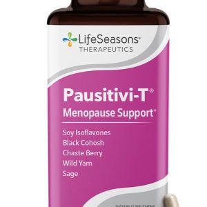 Pausitivi-T - Menopause Support Supplement - Powerful Relief for Hot Flashes, Hormone Imbalance & Night Sweats - Nourishes Tissue - Sage, Chasteberry, Soy Isoflavones & Black Cohosh - 60 Capsules