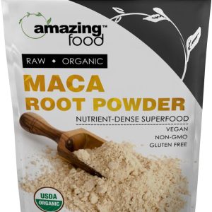 Amazing Food Maca Root Powder | 1 Lb (454 G) | USDA Certified Organic | Vegan | Non-GMO | Gluten-Free | Made in USA