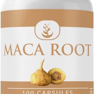 PURE ORIGINAL INGREDIENTS Maca Root, (100 Capsules) Always Pure, No Additives Or Fillers, Lab Verified