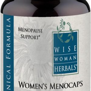 Wise Woman Herbals Women's Menocaps Non-GMO Herbal Blend for Menopause Support, Hot Flashes, Night Sweats, Mood Support, Emotional Balance, Hormonal Support 120 Veg Caps