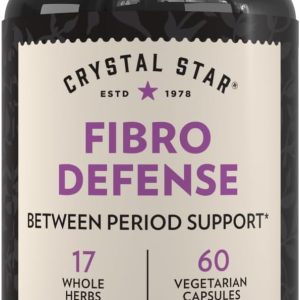 Crystal Star Fibro Defense, 60 Capsules, Black Cohosh, Breast & Uterine Health Between Periods, Gluten Free, Non-GMO