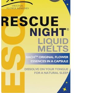 Bach RESCUE SLEEP Liquid Melts, Natural Orange Vanilla Flavor, Natural Sleep Aid, Stress Relief, Homeopathic Flower Essence, Free of Melatonin, Gluten & Sugar, Non-alcohol, Non-Narcotic, 28ct.