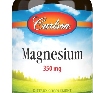 Carlson - Magnesium, 350 mg, Cardiovascular Support, Muscle Function & Nerve Health, 180 capsules