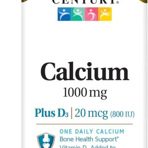 21st Century Calcium Plus D Tablets, 1000 mg, 90 Count