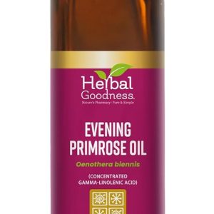 Herbal Goodness Evening Primrose Oil 8oz – Cold-Pressed, High GLA for Hormone Balance, Skin, Hair, Joint, & Heart Health Support – Pure, Non-GMO, Premium Supplement Oil | Herbal Goodness