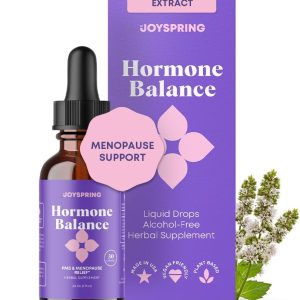 JoySpring Hormone Balance for Women | Natural Menopause Supplements with Black Cohosh | Supports Hot Flash Relief & PMS Relief for Menstrual Herbal Support