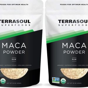 Terrasoul Superfoods Organic Raw Maca Powder, 2 Lbs : Premium Quality, Supports Increased Stamina & Energy