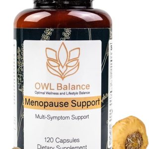 Menopause Support for Women - Menopause + Perimenopause Relief for Hot Flashes, Low Energy, Hormone Support - 120 Herbal Capsules