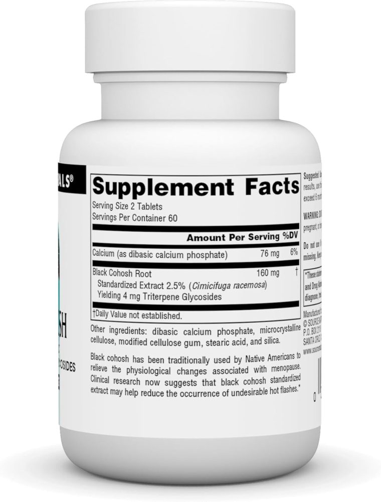 Source Naturals Black Cohosh Extract, 120 Tablets - Image 2