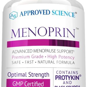 Approved Science Menoprin - Menopause Support - Protykin, Black Cohosh - 60 Capsules - 1 Bottle Menoprin Day - Vegan