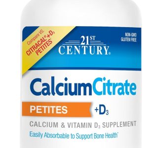 21st Century Calcium Citrate + D3 Petites Coated Tablets 200 ea