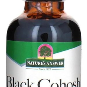 Nature's Answer Organic Alcohol Free Black Cohosh Extract 1 Ounce for Menopause Support - Kosher, Gluten-Free Menopause Hot Flashes - Supplements for Women, USA Made