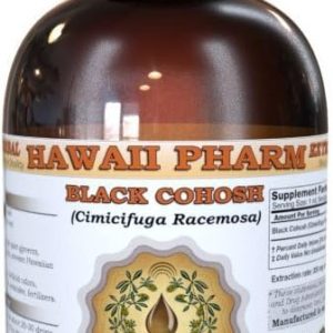 HawaiiPharm Black Cohosh Liquid Extract, Organic Black Cohosh (Cimicifuga Racemosa) Tincture Supplement 4 oz