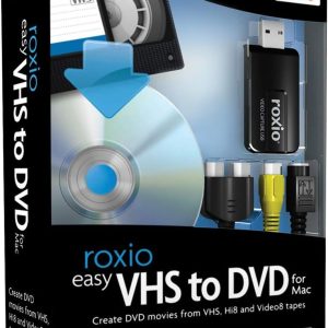 Roxio Easy VHS to DVD for Mac | VHS, Hi8, V8 Video to DVD or Digital Converter [Mac Disc]
