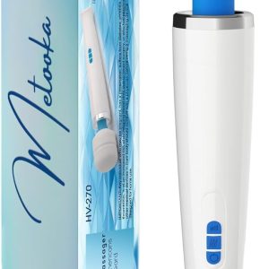 Therapeutic Cordless Massager - Powerful Massage Tool Handheld 8 Speeds 20 Patterns - Rechargeable Hand Massagers for Sore Muscles - Hand Held Massage Tool for Neck & Back