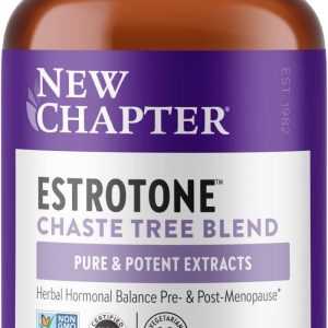 New Chapter Menopause Supplement - Estrotone Herbal Hormone-Balance Blend with Black Cohosh to Reduce Hot Flashes & Night Sweats - 30 ct Vegetarian Capsule