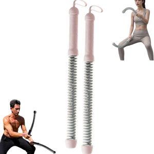 Ropeless Battle Rope for Home Gym,Portable Workout Ropes for HIIT Workouts, Low-Impact Cardio Training, Home Workout, Fitness Equipment for Women Men (Pink)