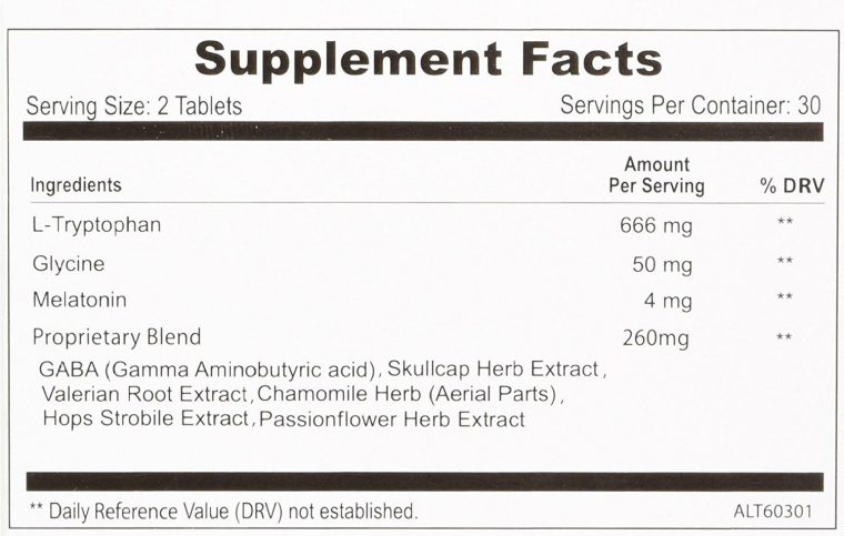 Alteril - Sleep Aid All Natural - 60 Tablets - Image 3