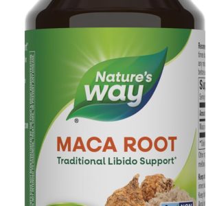 Nature's Way Maca Root, Traditional Libido Support*, 525 mg per Serving, Non-GMO Project Verified, 100 Vegan Capsules (Packaging May Vary)
