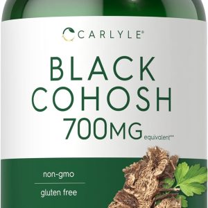 Carlyle Black Cohosh Capsules | 700mg | 300 Count | Non-GMO, and Gluten Free Formula | Black Cohosh Root Extract Supplement