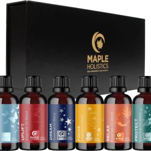 Aromatherapy Essential Oil Blends for Diffuser - Extra Large 100% Pure Diffuser Essential Oil Set with Aromatherapy Oils for Diffusers DIYs and More - Premium Essential Oil Starter Kit (6 Pack)