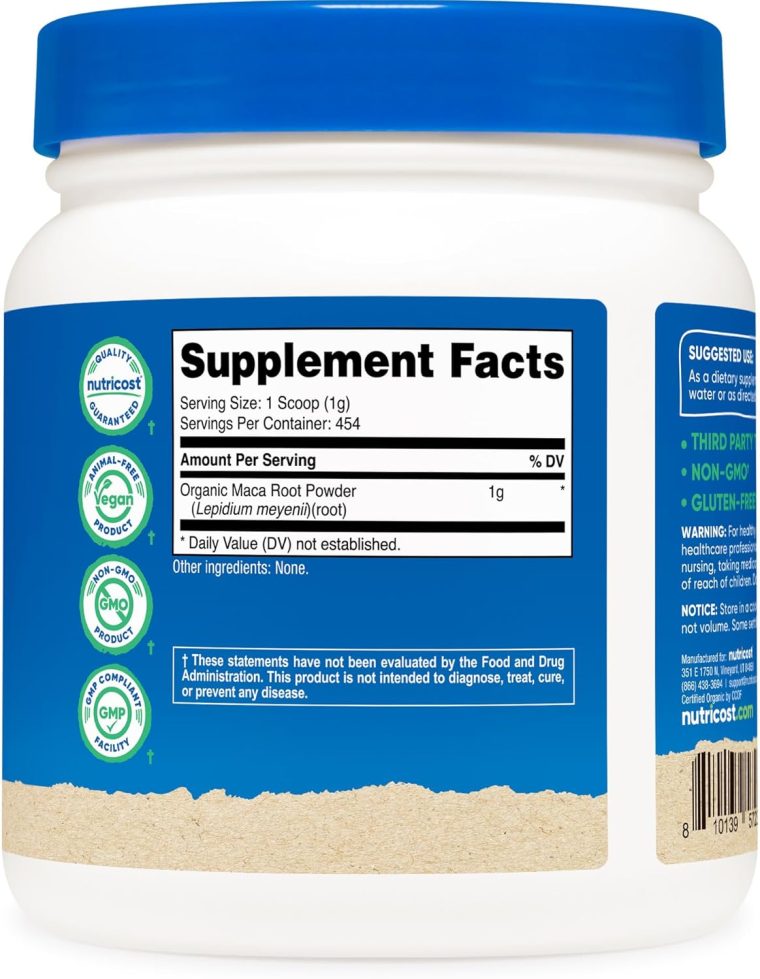 Nutricost Organic Maca Root Powder (1 LB) - Image 5