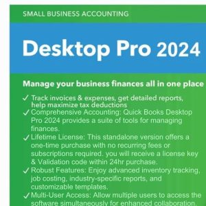 QBDT Pro 2024 | 3 User's | NO DVD | Lifetime | Amazon Message Delivery(Within 12hrs) | Windows Only | 100% Money Back Guarantee