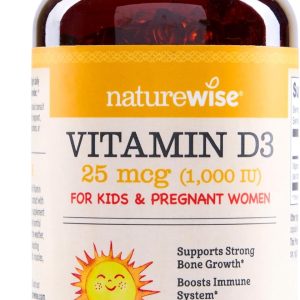 NatureWise Vitamin D3 1000iu (25 mcg) 1-Year Supply for Immune Support, Healthy Muscle Function, and Bone Health - Non-GMO, Gluten Free in Organic Extra Virgin Olive Oil, (Mini Softgel), 360 Count