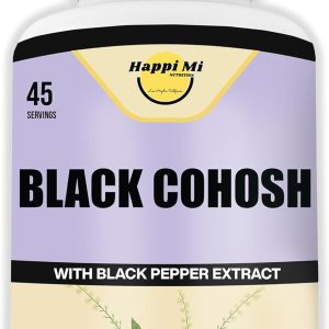 Black Cohosh Made with Organic Black Cohosh Root 1300MG per Serving, Balance Hormones, Natural Menopause & Menstrual Support, Women Health Support, 90 Vegan Capsules, 45 Servings