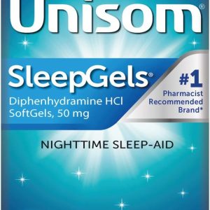 Unisom Nighttime Sleep-Aid Gels, Diphenhydramine HCI 50mg, 100 Count