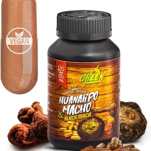 Black Maca Root and Huanarpo Macho Capsules l 100% Natural Energizer and Booster l Immune Support for Men (1500mg per Serving) l Male Health supplenent l Amazon Andes