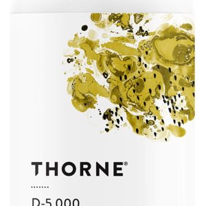 THORNE Vitamin D-5000 - Vitamin D3 Supplement - Support Healthy Bones, Teeth, Muscles, Cardiovascular, and Immune Function* - NSF Certified for Sport - Dairy-Free, Soy-Free - 60 Capsules