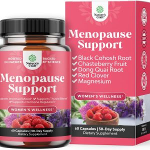 Complete Herbal Menopause Supplement for Women - Female Hormone Balance Capsules for Night Sweats, Hot Flashes & Mood Swings with Dong Quai, Chaste Berry & Black Cohosh Root - 60 Count Pack