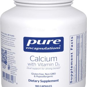Pure Encapsulations Calcium with Vitamin D3 | Dietary Supplement to Support Bone, Colon, and Cardiovascular Health* | 180 Capsules